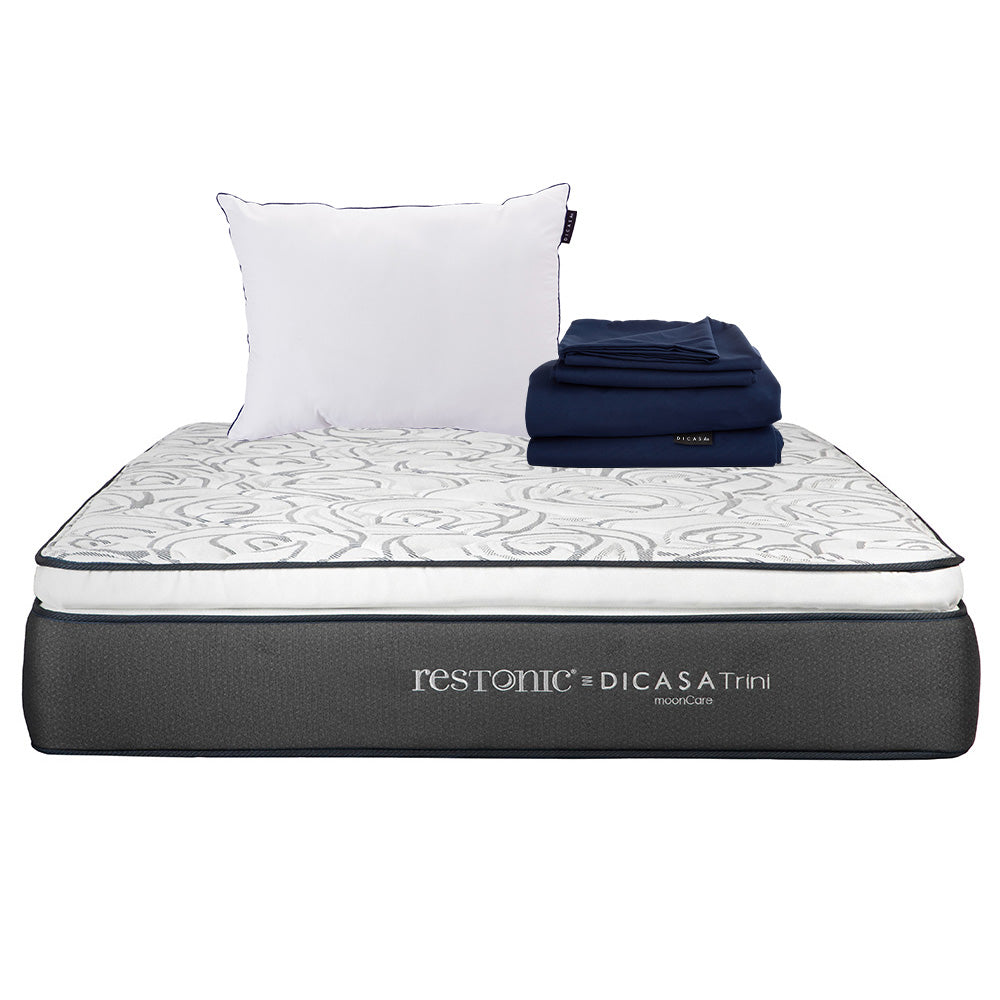Colchón Restonic Trini con Ropa de Cama