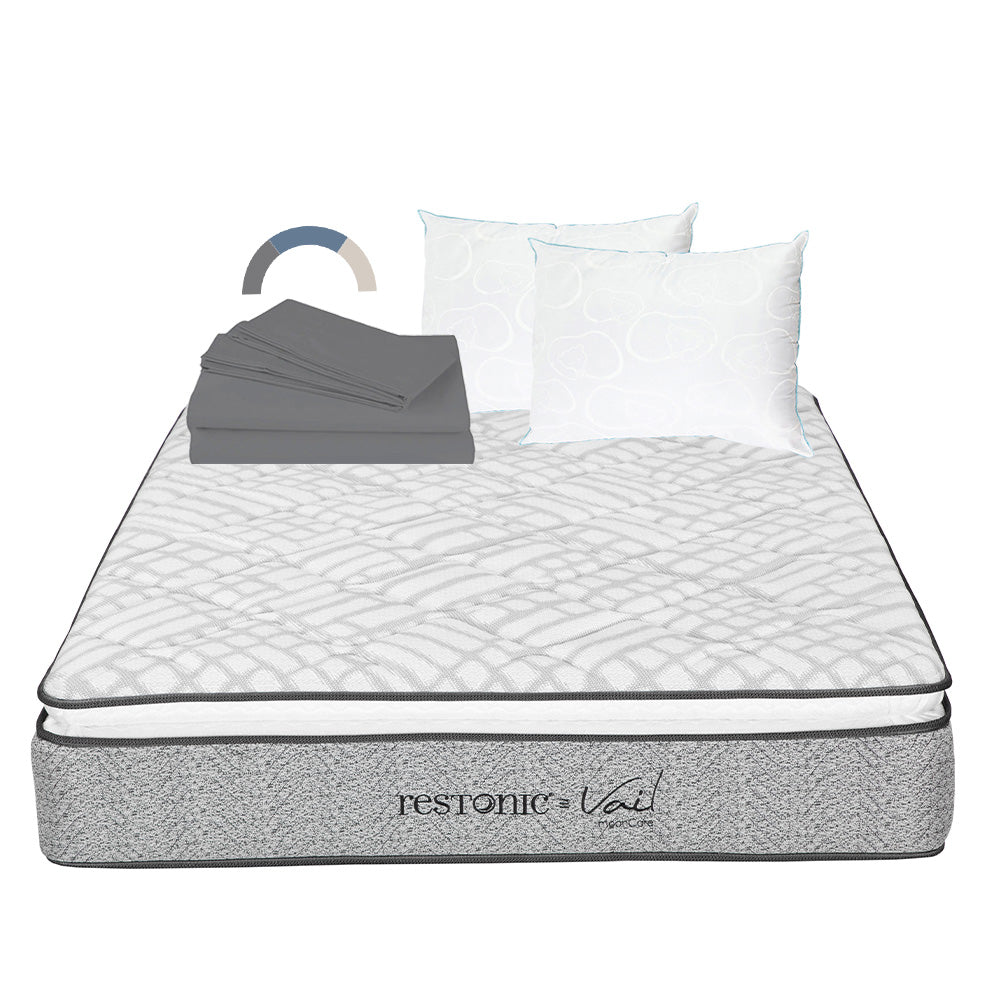 Colchón Restonic Vail con Ropa de Cama