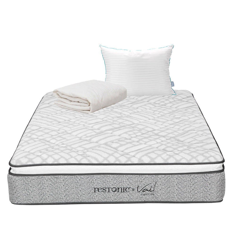 Colchón Restonic Vail con Ropa de Cama