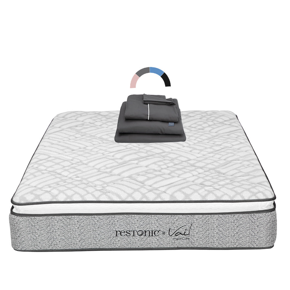 Colchón Restonic Vail con Ropa de Cama
