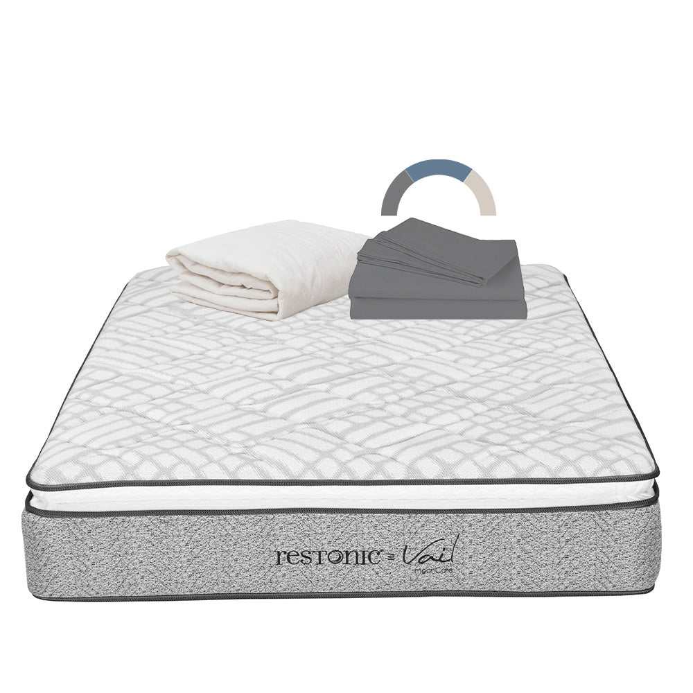 Colchón Restonic Vail con Ropa de Cama