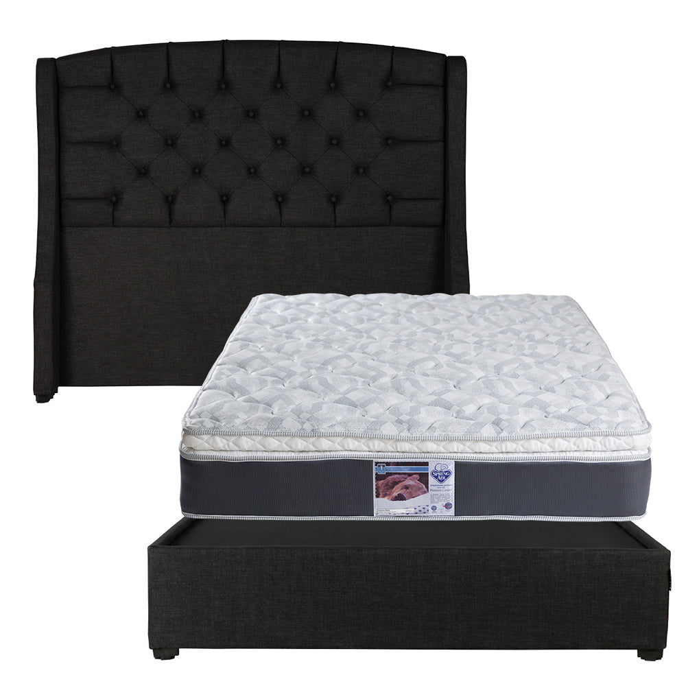 Cabecera Sitka con Base Cama con Colchón