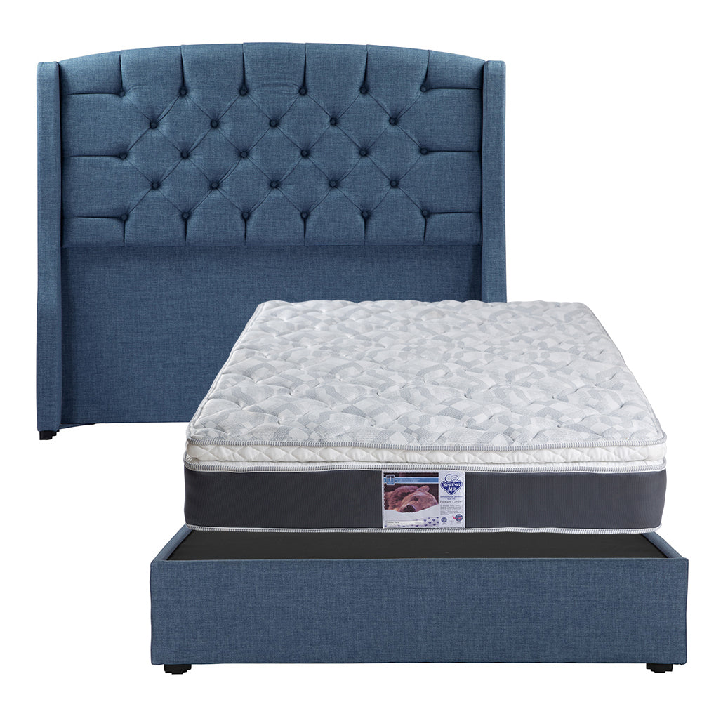 Cabecera Sitka con Base Cama con Colchón