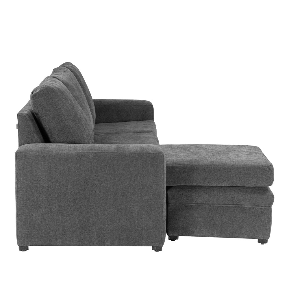 Sofá Chaise con Tabuerete Canvas