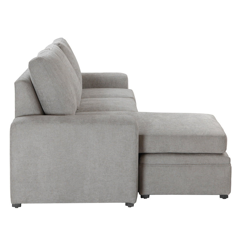 Sofá Chaise con Tabuerete Canvas