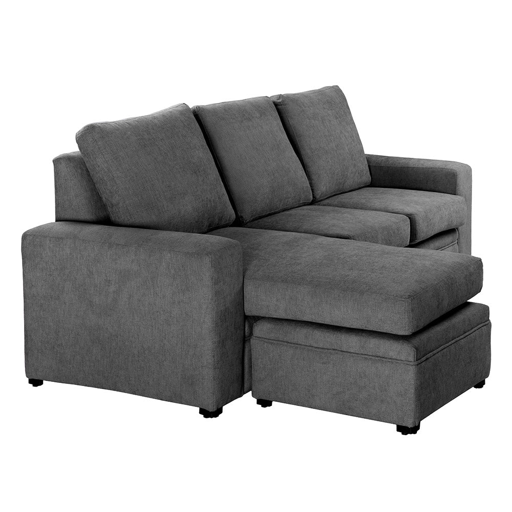 Sofá Chaise con Tabuerete Canvas