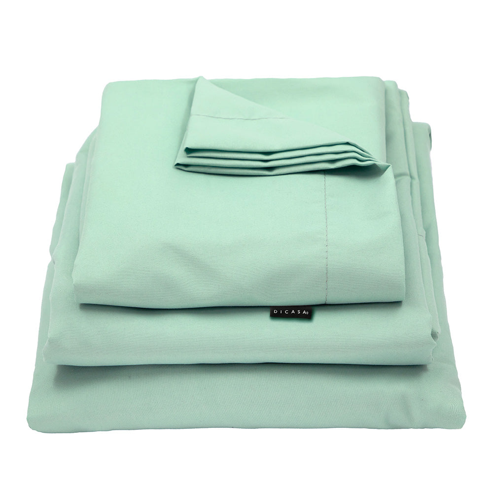 Edredón Couzy Rosa-Menta con Ropa de Cama
