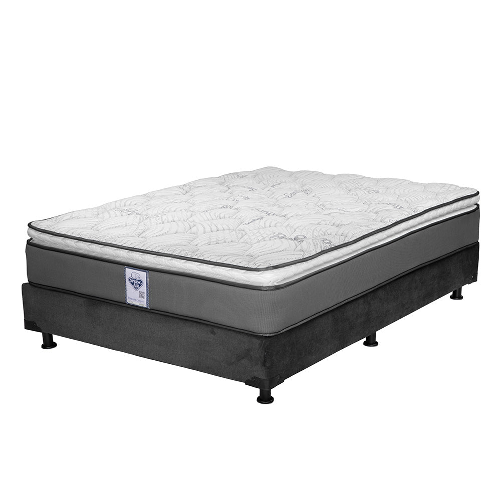 Colchón Spring Air Prestige con Box con Ropa de Cama