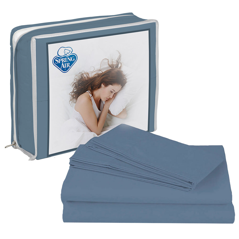 Colcha Trinity Azul Marino con Ropa de Cama