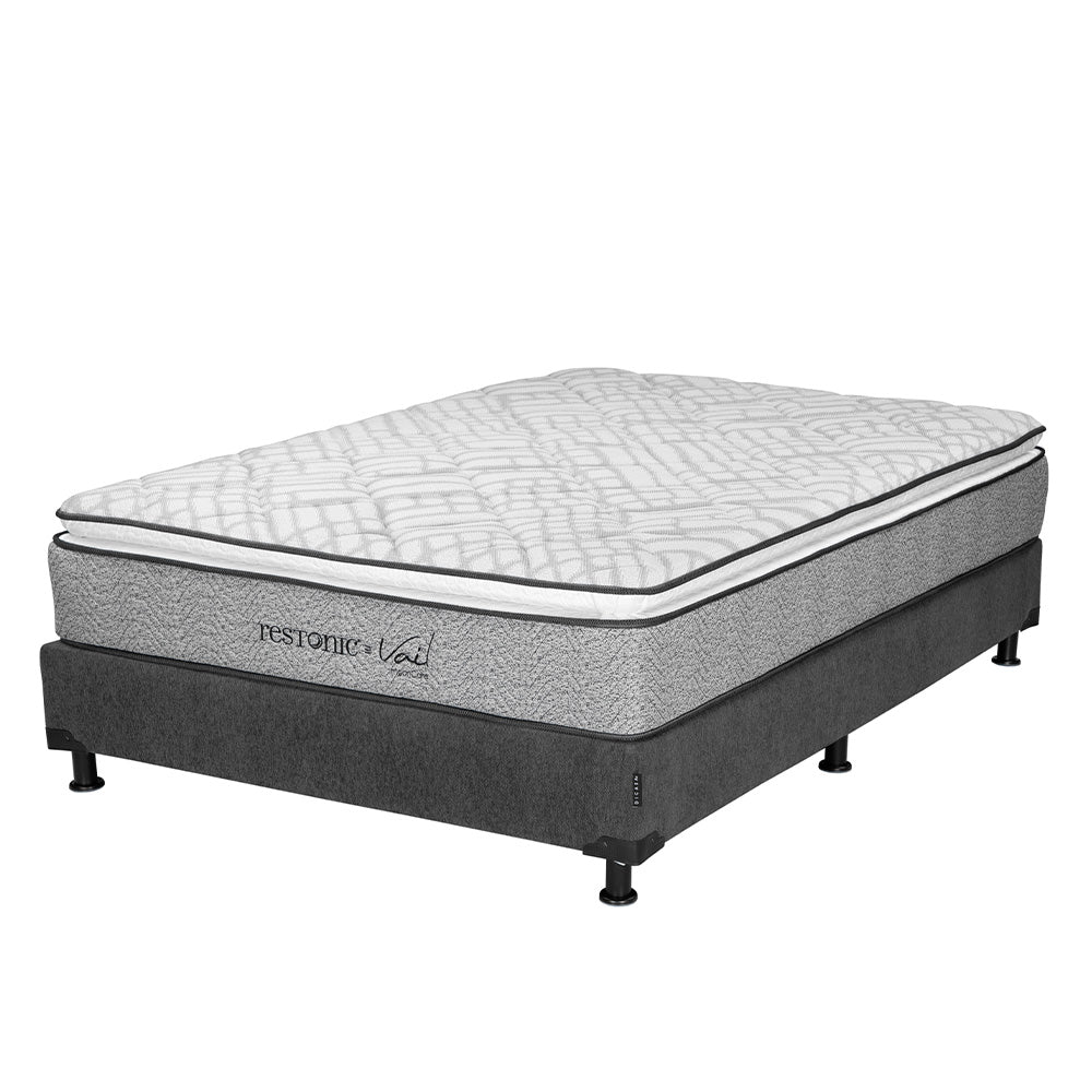 Colchón Restonic Vail con Box con Ropa de Cama