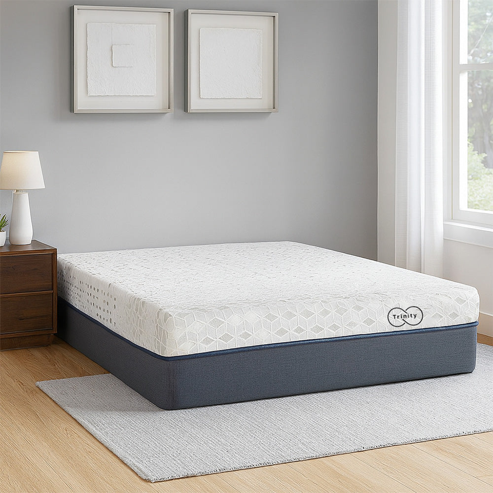 Colchon en Caja Trinity con Ropa de Cama