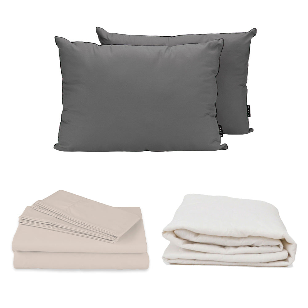 Protector Ultra con Sábanas y Almohada