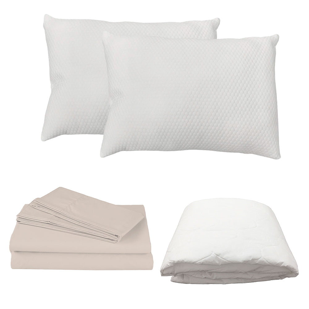 Protector Ultra con Sábanas y Almohada