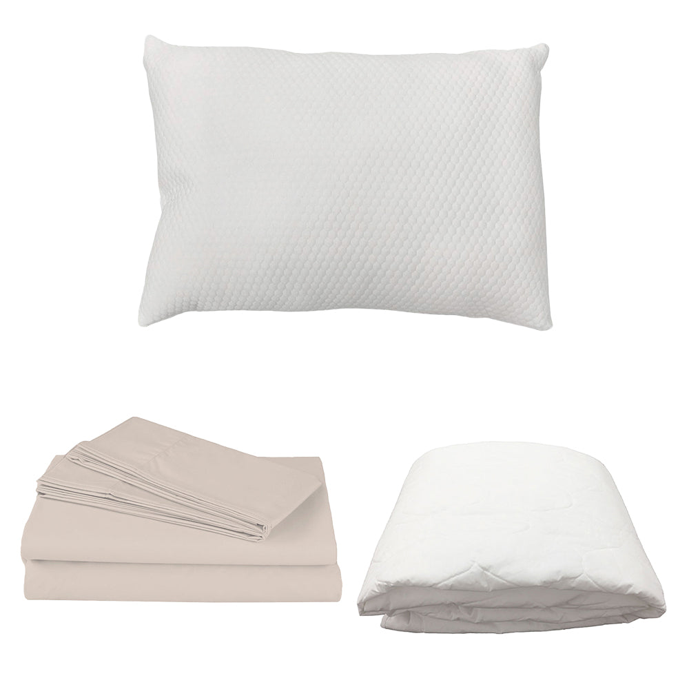 Protector Ultra con Sábanas y Almohada