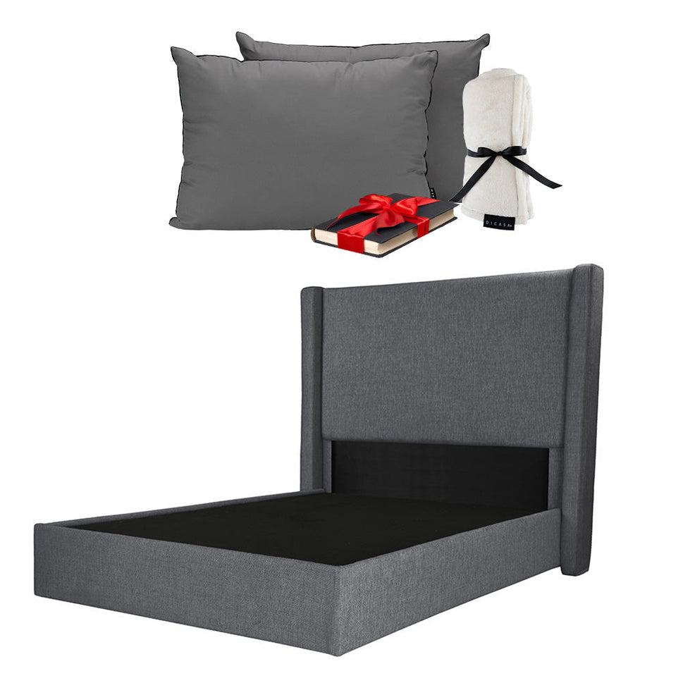 Cabecera Planx con Base Cama. Regalo: Almohadas, Frazada y Libro