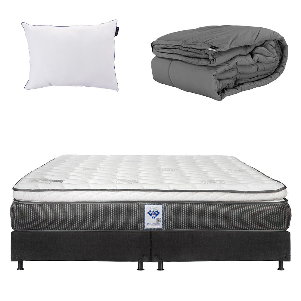 Colchón Spring Air Phantom con Box con Ropa de Cama