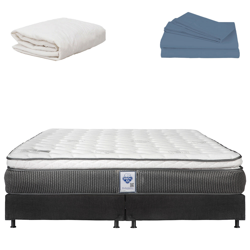 Colchón Spring Air Phantom con Box con Ropa de Cama