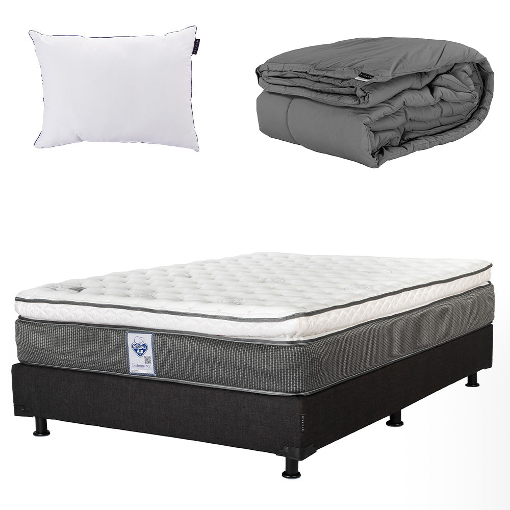Colchón Spring Air Phantom con Box con Ropa de Cama