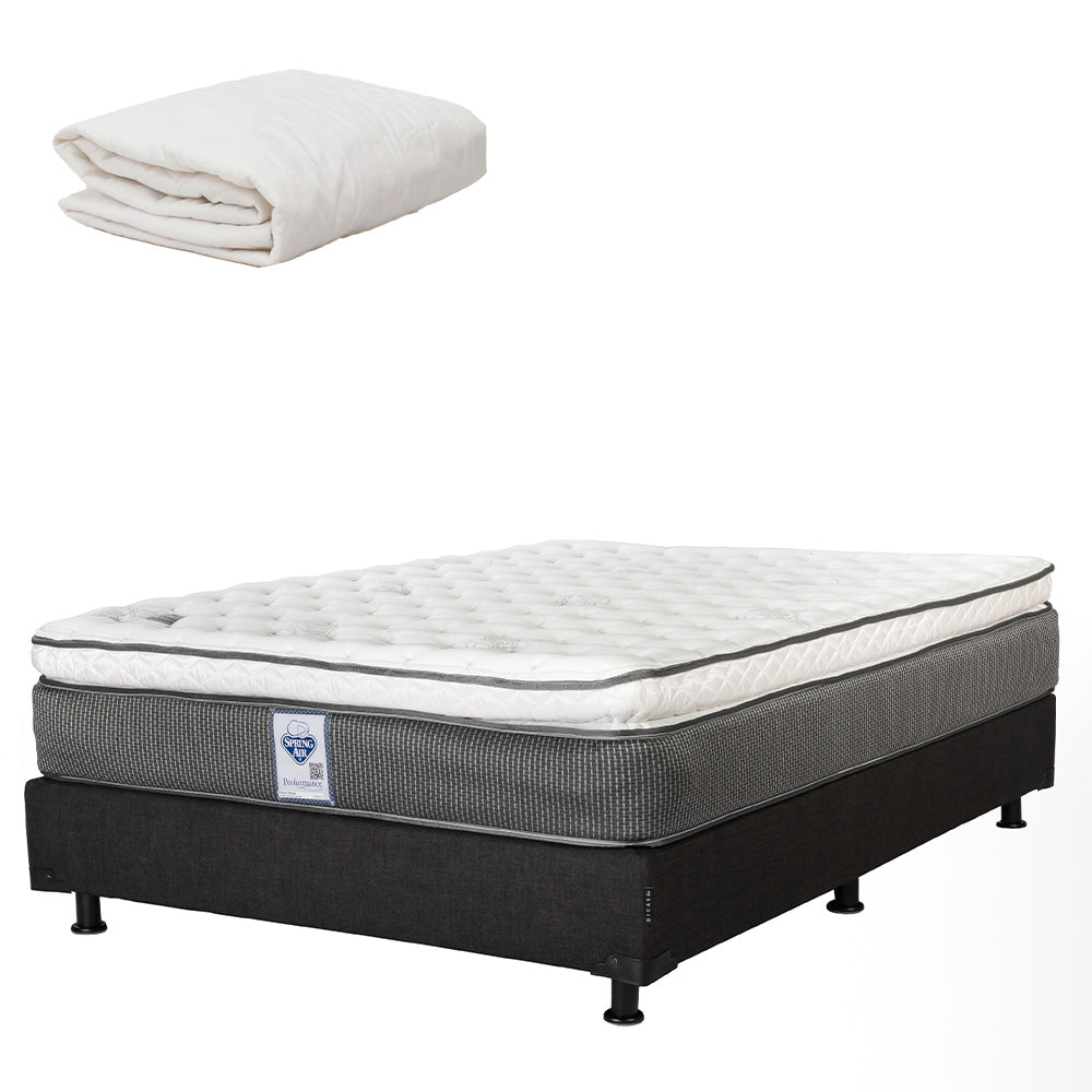 Colchón Spring Air Phantom con Box con Ropa de Cama
