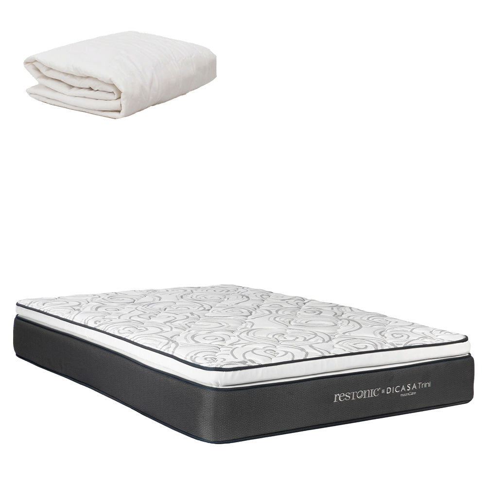 Colchón Restonic Trini con Ropa de Cama