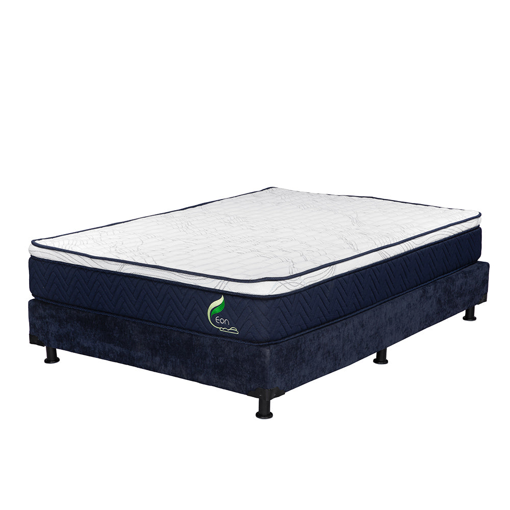 Colchón Eon  con box con Ropa de Cama