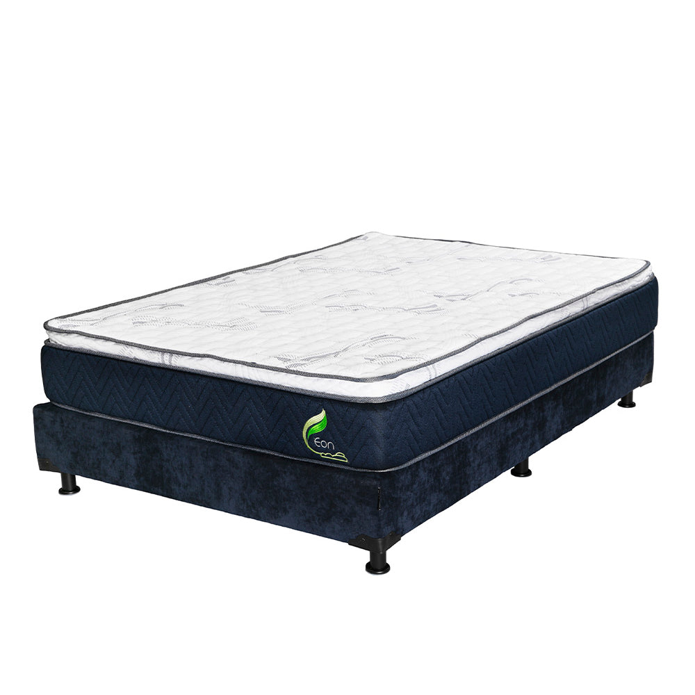 Colchón Eon  con box con Ropa de Cama