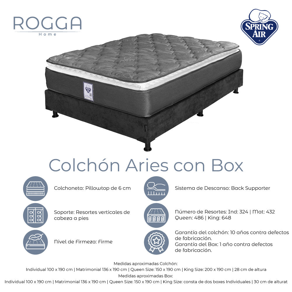 Colchón Spring Air con Box