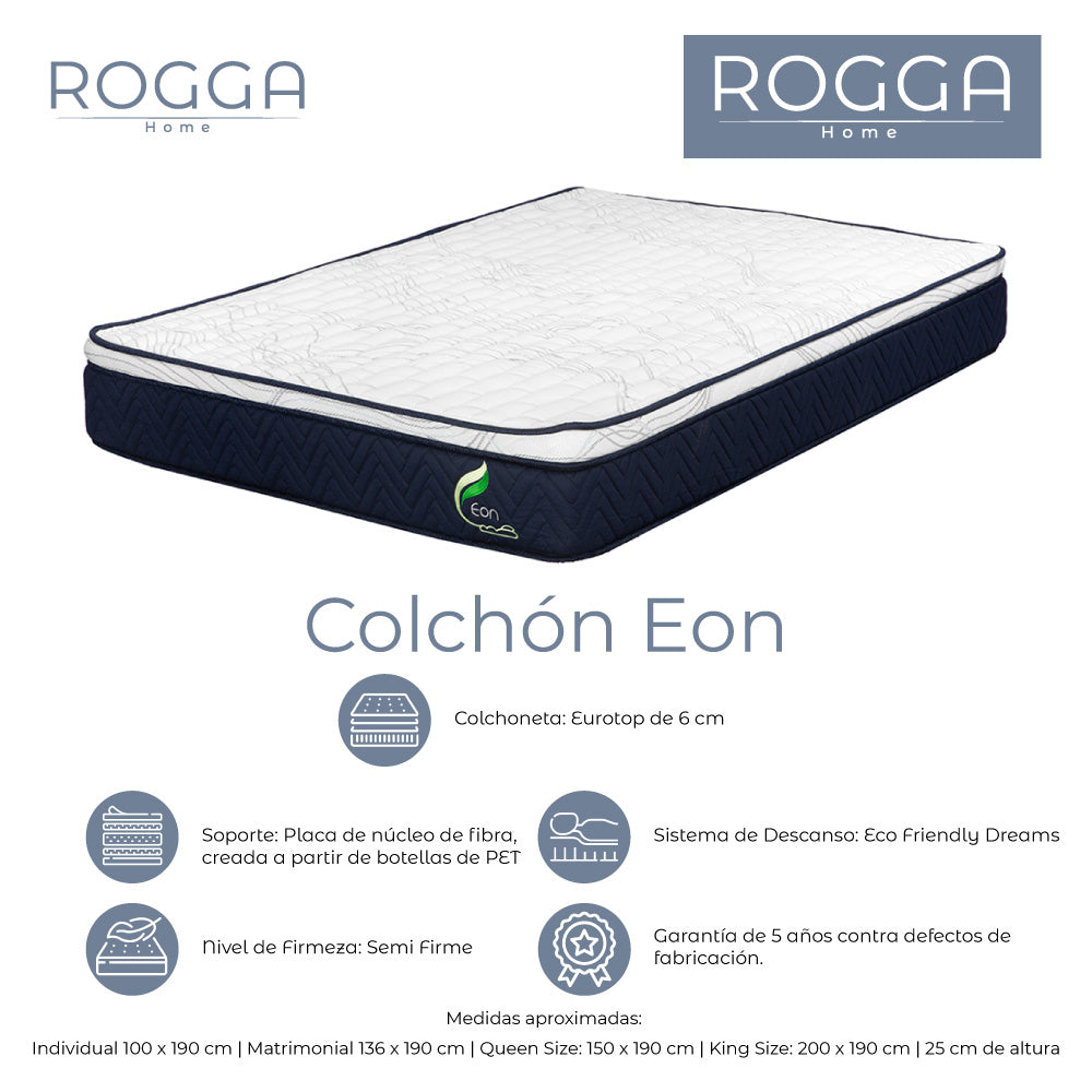 Colchón Eon con Ropa de Cama