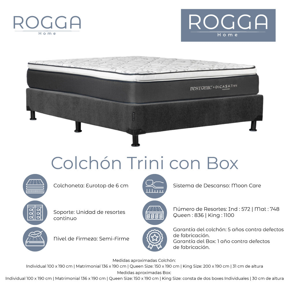 Colchón Restonic con Box