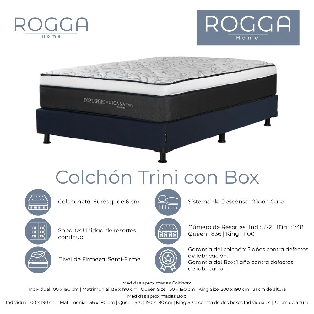Colchón Restonic con Box