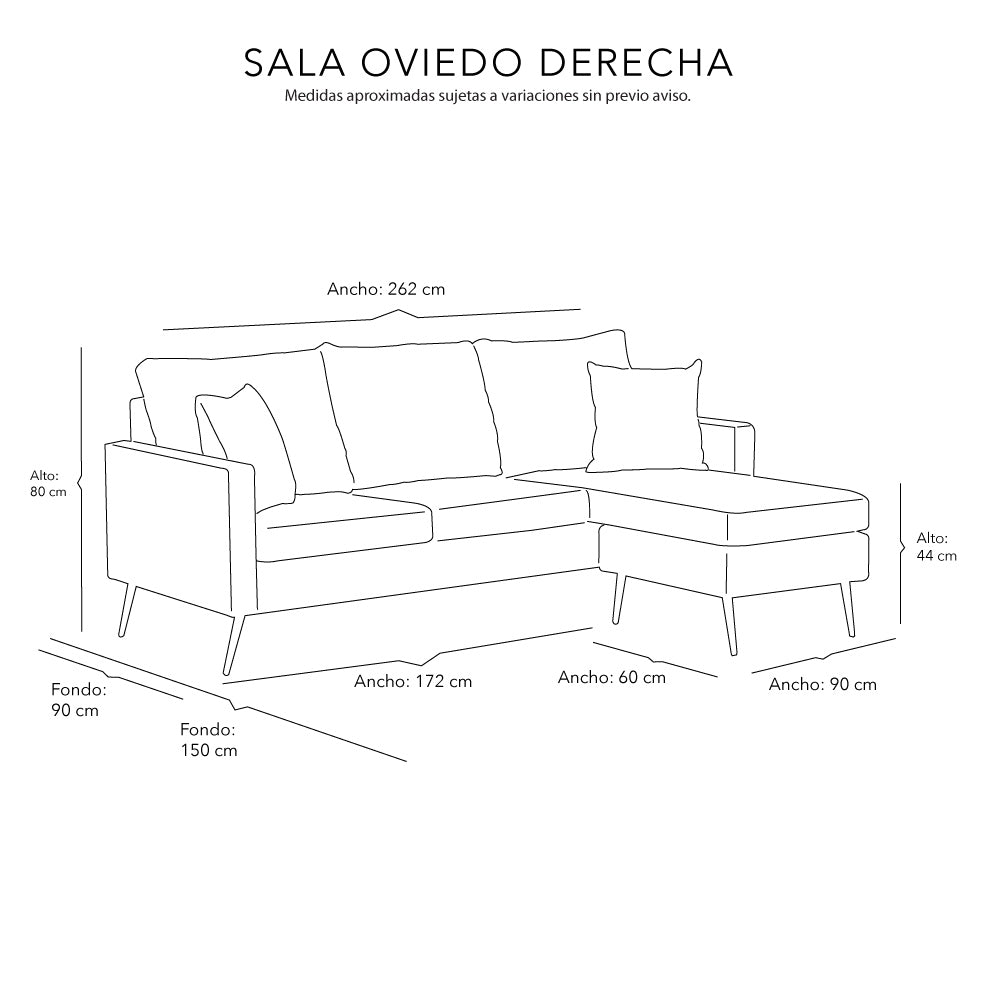 Love Chaise Oviedo Derecho Outlet