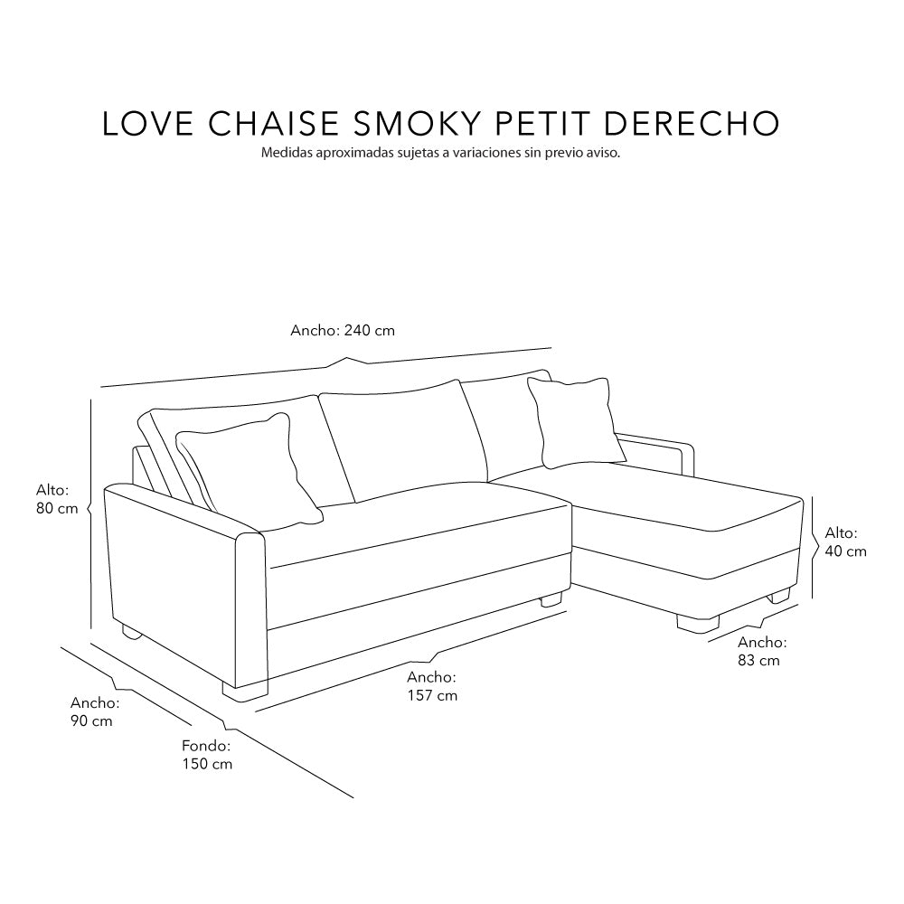 Love Chaise Smoky