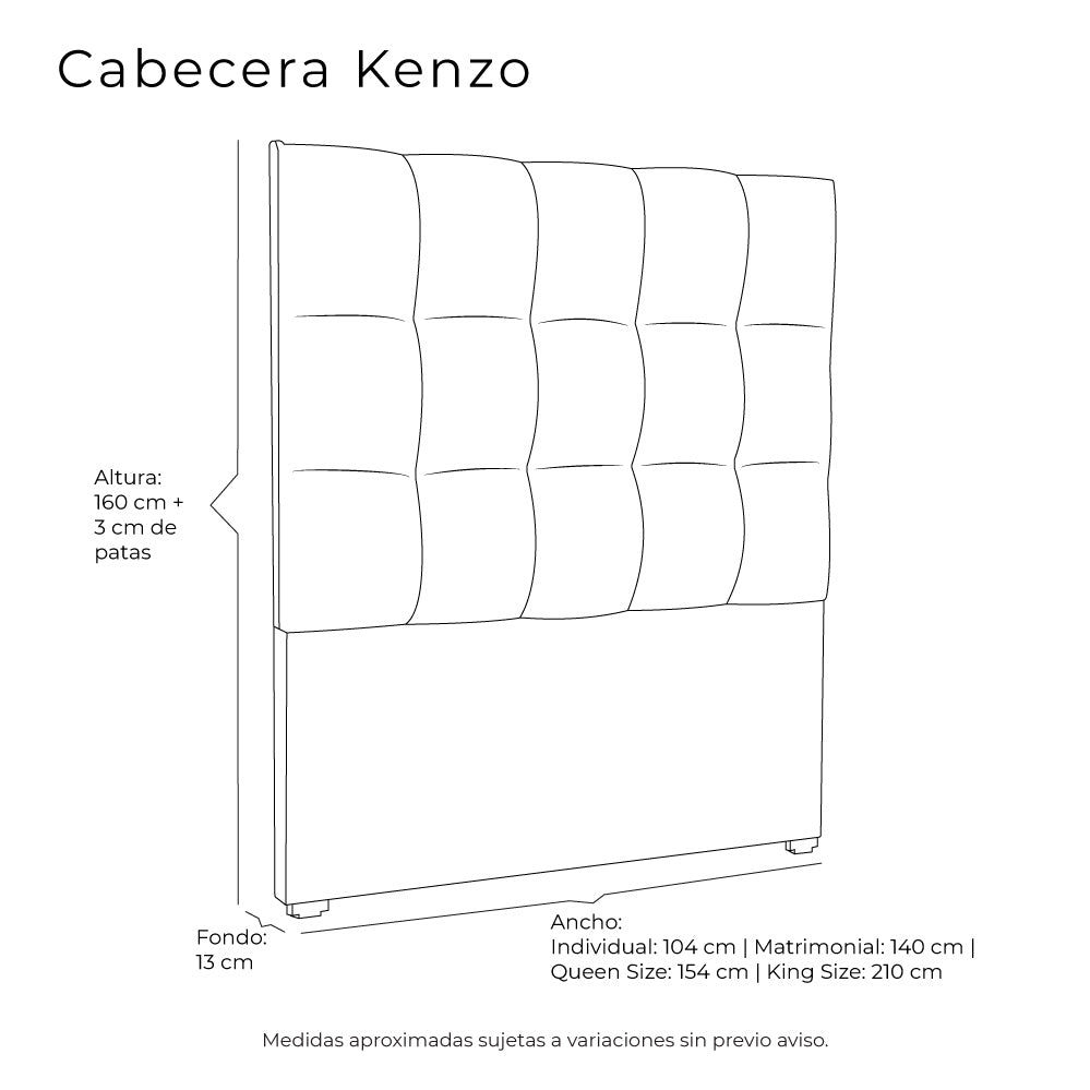 Cabecera Kenzo Con Ropa de Cama