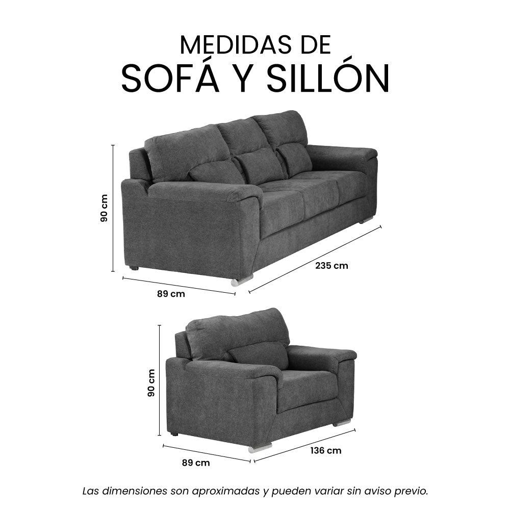 Sala Kaizen Con Sofá y Sillón