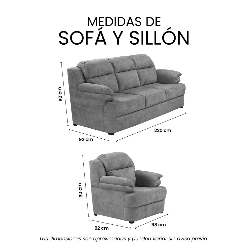 Sala Kendra con Sofá y Sillón