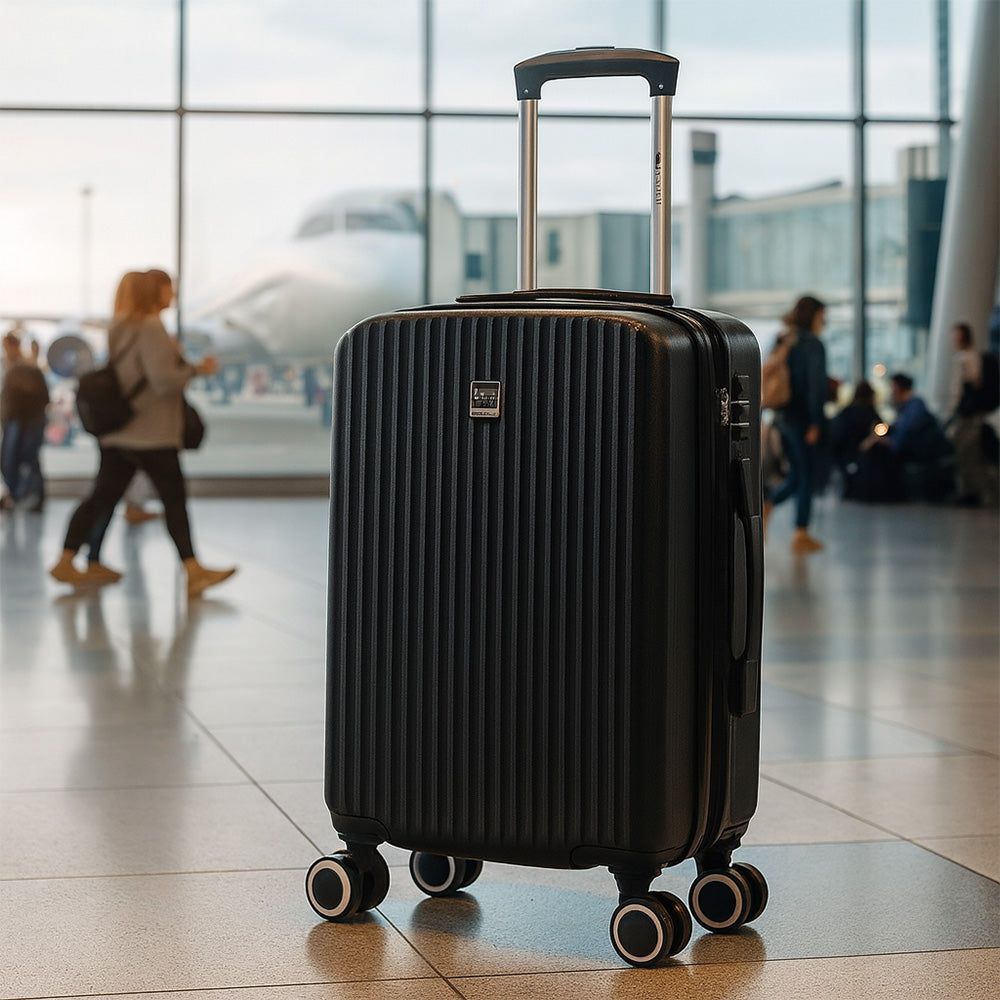 Maleta de Mano Rígida Expandible 10Kg | Con Ruedas 360° y Forro Impermeable – Ideal para Viaje y Cabina