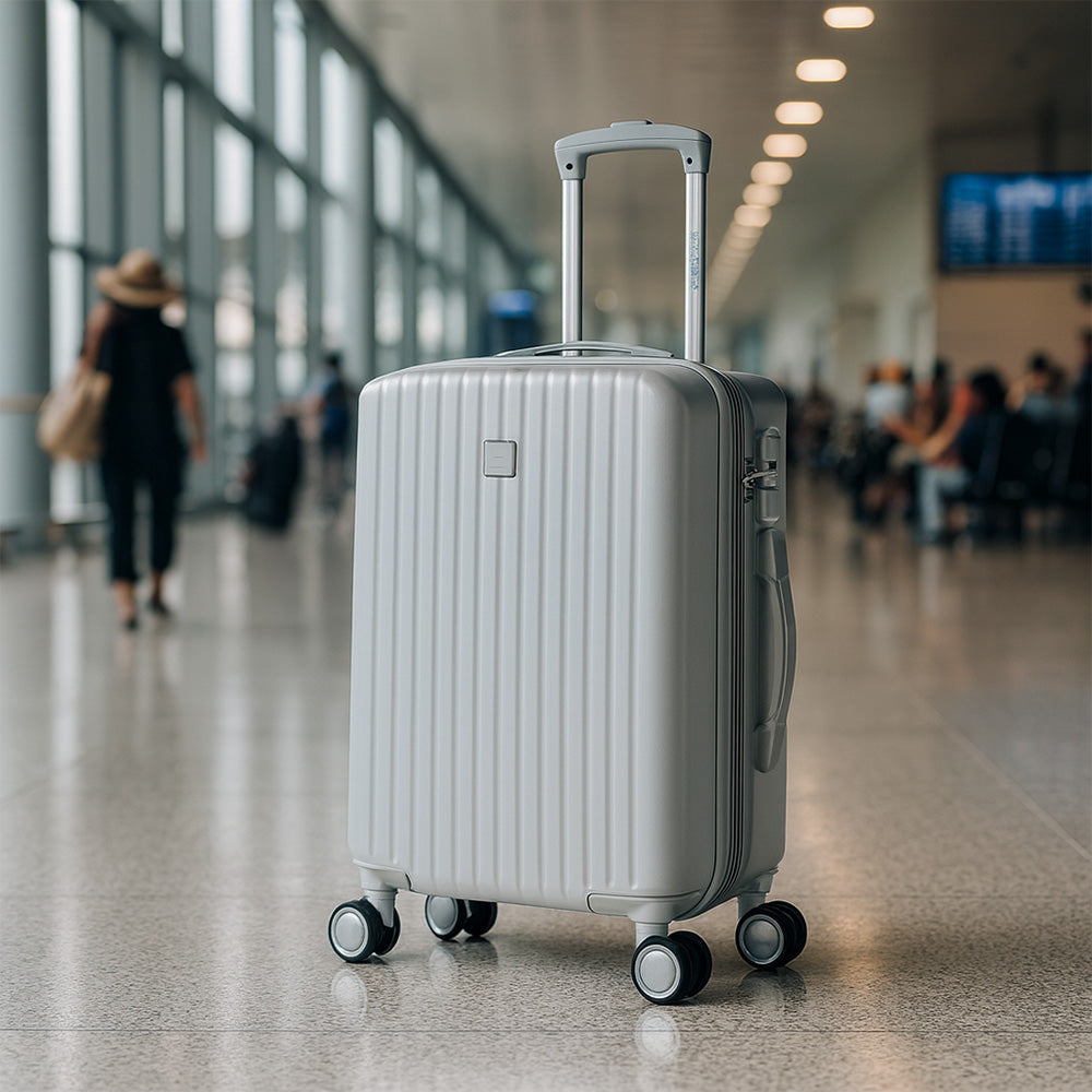 Maleta de Mano Rígida Expandible 10Kg | Con Ruedas 360° y Forro Impermeable – Ideal para Viaje y Cabina