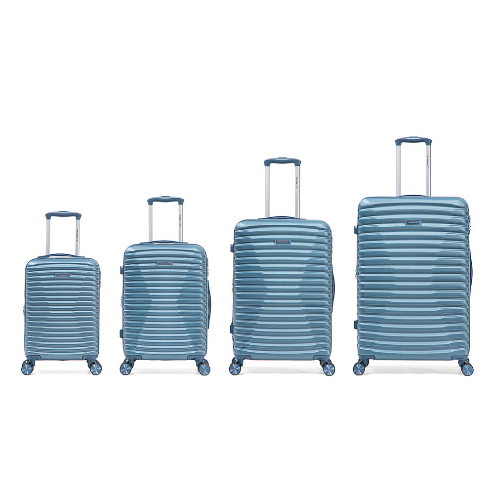Set de 4 Maletas de Viaje Expandible Nomada | Con Ruedas 360° – Candado con combinación y mango ajustable