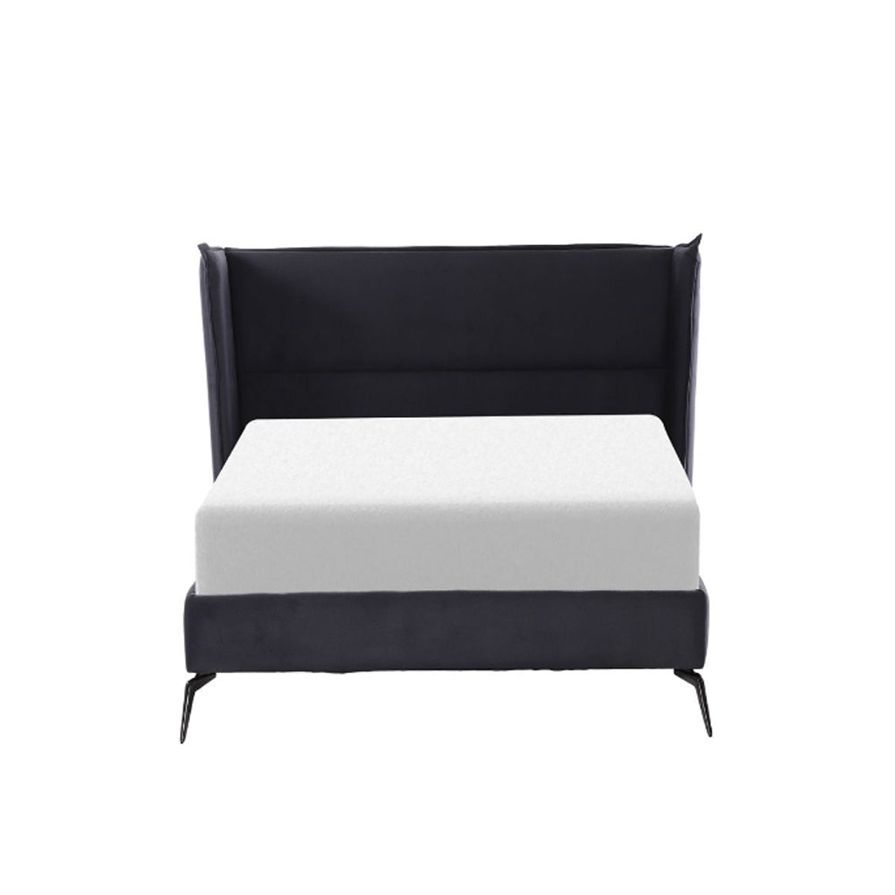 Cabecera Nix con Base Cama Gris. Regalo: Almohadas, Frazada y Libro