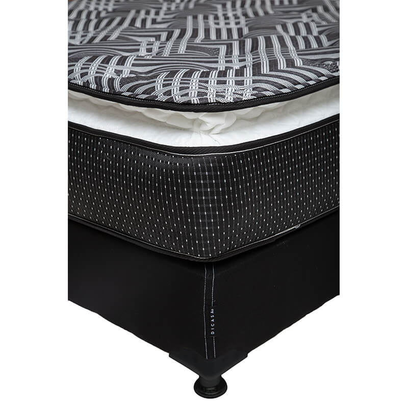 Colchón Spring Air Omega con Box con Ropa de Cama