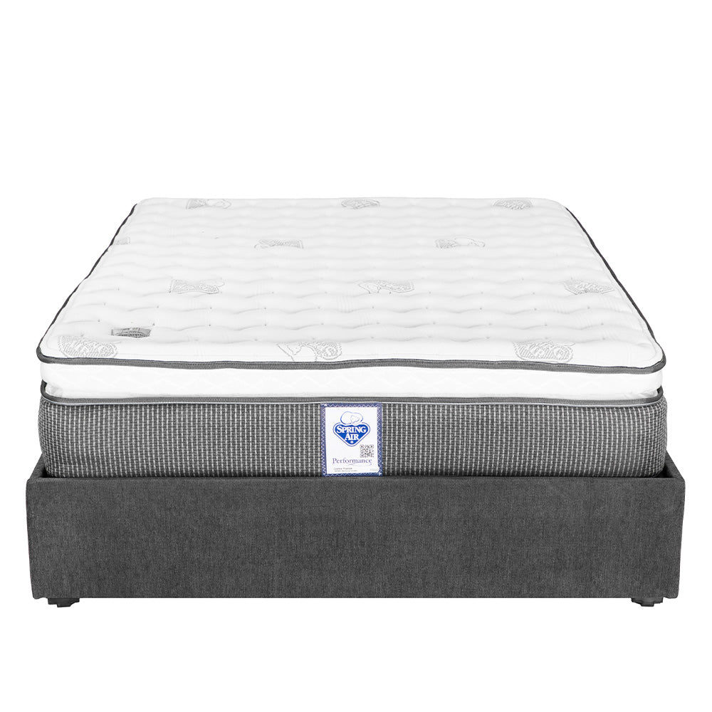 Colchón Spring Air Phantom con Base Cama y Ropa de Cama
