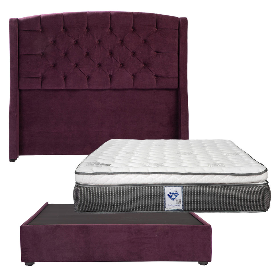 Cabecera Sitka con Base Cama con Colchón