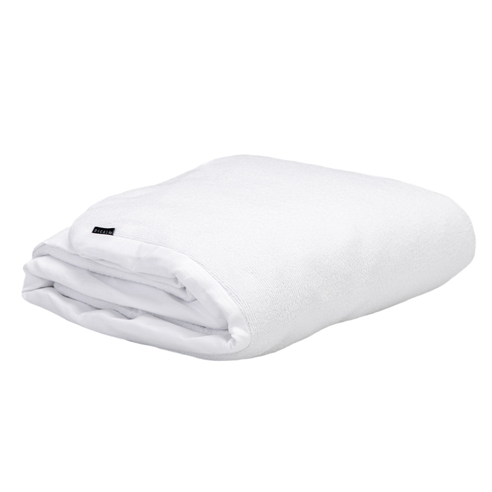 Cabecera Lugo con Base Cama Slim Azul con Ropa de Cama