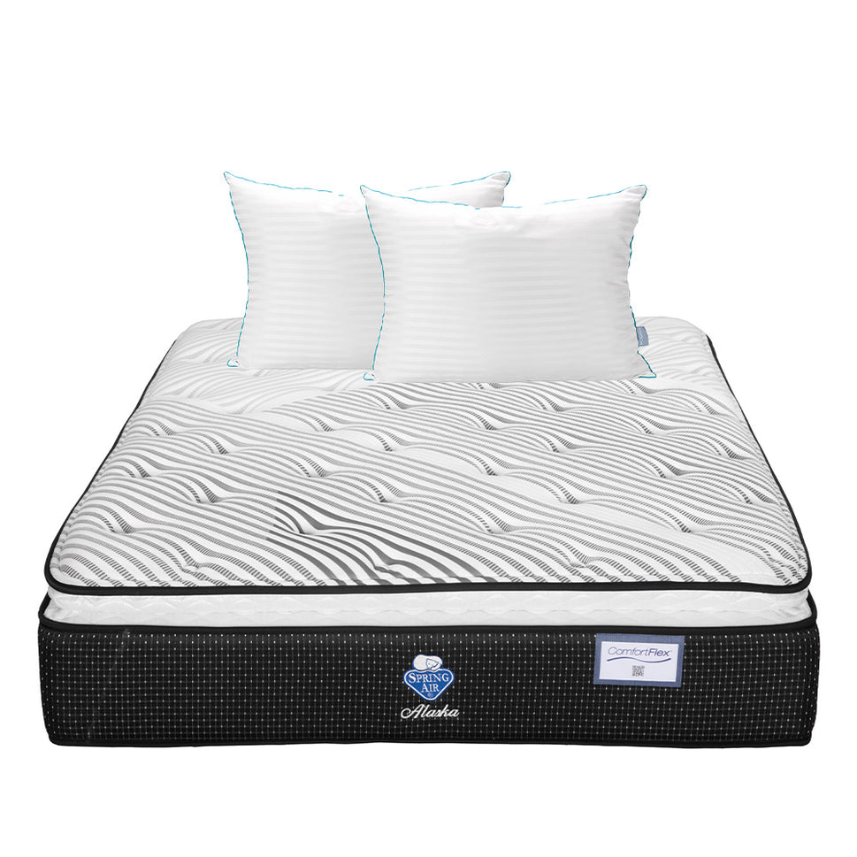 Colchón Spring Air Alaska con Ropa de Cama