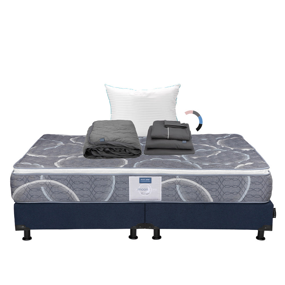 Colchón Restonic Bongo con Box con Ropa de Cama