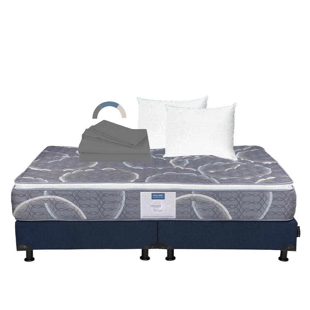 Colchón Restonic Bongo con Box con Ropa de Cama