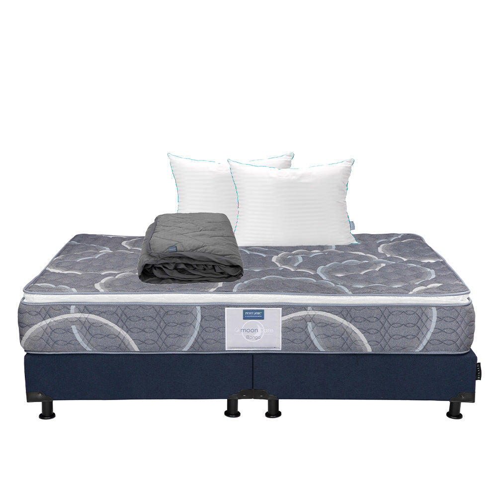 Colchón Restonic Bongo con Box con Ropa de Cama