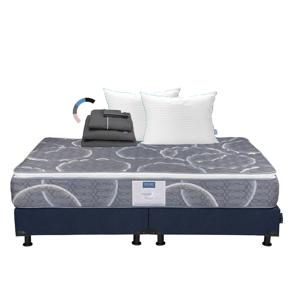 Colchón Restonic Bongo con Box con Ropa de Cama