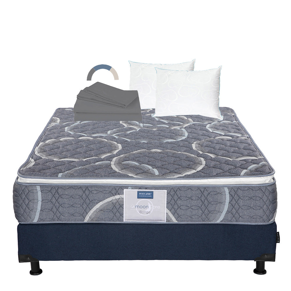 Colchón Restonic Bongo con Box con Ropa de Cama