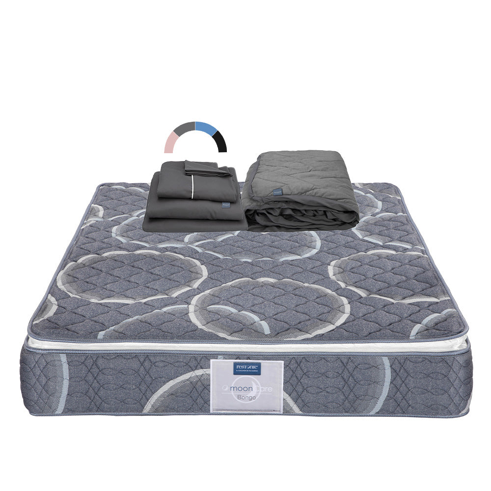 Colchón Restonic Bongo con Ropa de Cama